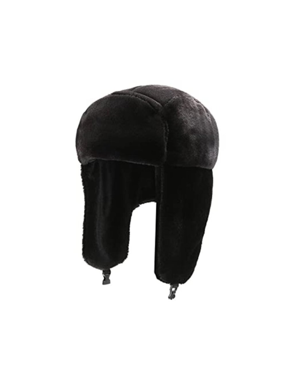 Faux Fur Bucket Hat Winter Trapper Hat Fuzzy Ski Cap Warm Fluffy Flight Cap